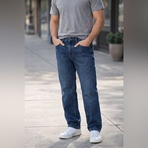 Carhartt 44 x 30 Relaxed Fit Medium Denim Jeans BD5119-M